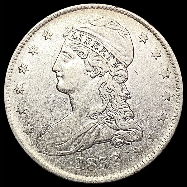 1838 Capped Bust Half Dollar CLOSELY UNCIRCULATED