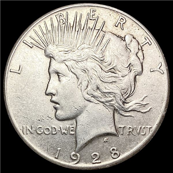 1928 Silver Peace Dollar CLOSELY UNCIRCULATED