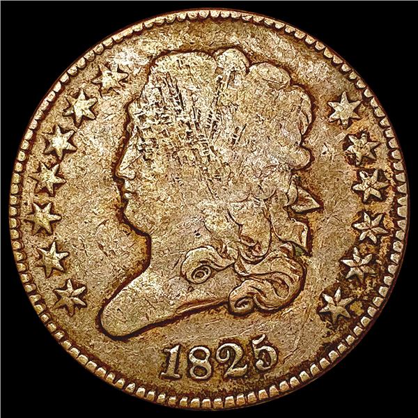 1825 Classic Head Half Cent NICELY CIRCULATED