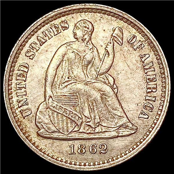 1862 Seated Liberty Half Dime UNCIRCULATED
