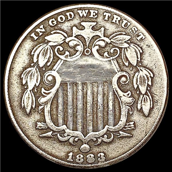 1883 Shield Nickel CLOSELY UNCIRCULATED