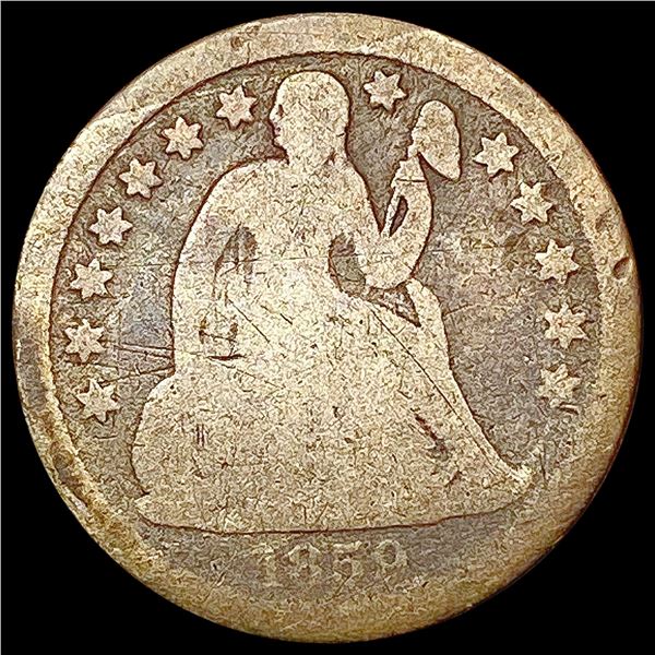 1859-O Seated Liberty Dime NICELY CIRCULATED