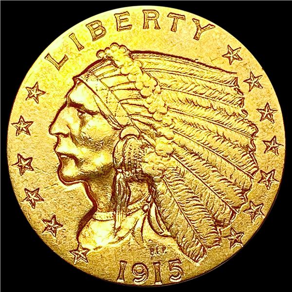 1915 $2.50 Gold Quarter Eagle CLOSELY UNCIRCULATED