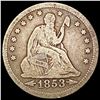 Image 1 : 1853 Arrows Rays Seated Liberty Quarter NICELY CIRCULATED