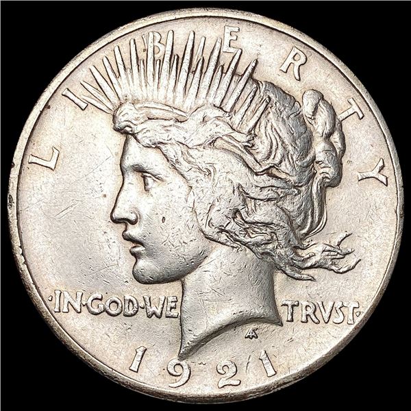 1921 Silver Peace Dollar NEARLY UNCIRCULATED