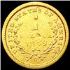 Image 2 : 1849-O Rare Gold Dollar CLOSELY UNCIRCULATED