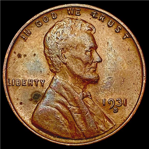 1931-S Wheat Cent CLOSELY UNCIRCULATED