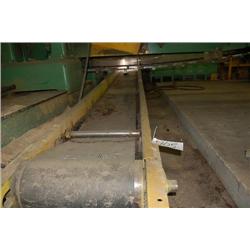 INCLINE WASTE BELT CONVEYOR, 23' L X 20" W W/ MOTOR & DRIVE