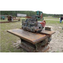 MATTISON MOD. 307 STRAIGHT LINE SAW, W/ CONTROLS, STARTERS AND MOTORS