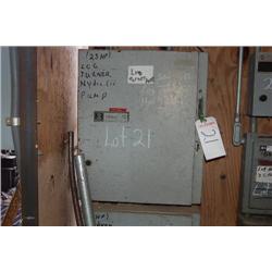 DISCONNECT, 200 CONTROL TO LOG TURNER PUMP