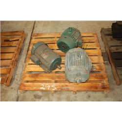 (3) ELECTRIC MOTORS