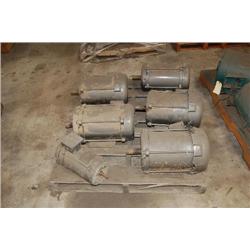 (6) ELECTRIC MOTORS & NEW MOTOR