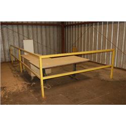 DESK, TABLE, REFRIGERATOR, MICROWAVE