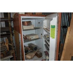 REFRIGERATOR W/ CONTENTS OF WELDING RODS