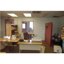 DESK, CHAIR & TYPEWRITER