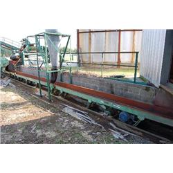 OUTSIDE- PRECISION 72' L X 18' W VIBRATING CONVEYOR TO CHIPPER