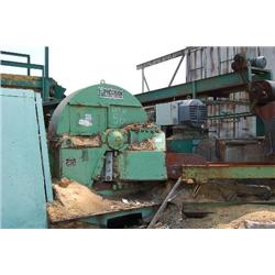 PRECISION HUSKY 66" CHIPPER, 6-KNIFE, HORIZONTAL FEED & DISCHARGE, SN/C-2938, 200 HP MOTOR