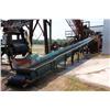Image 1 : INCLINED BELT CONVEYOR, 56' L X 20" W, W/SUBSTRUCTURE & MOTOR