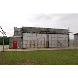 KILN 2: BLOCK WALLS, 59' X 26' APPROX. 50 MBF, IRVINGTON MOORE CONTROL CENTER