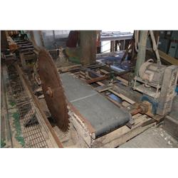 HUSK FRAME 8' X 68" W/ 56" INSERTED TOOTH SAW W/ MOTOR