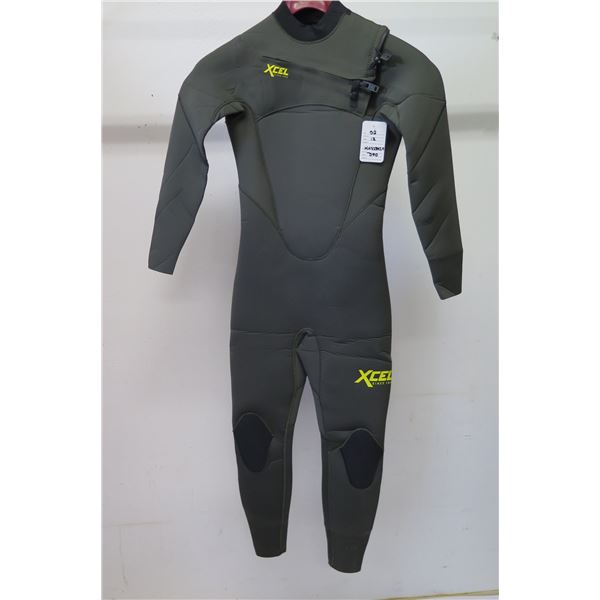 Youth Comp Fullsuit Wetsuit 3/2mm, Dark Forest Green, Size 12
