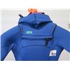 Image 2 : Youth Comp Hooded Fullsuit Wetsuit 4.5/3.5mm, Faint Blue, Size 10