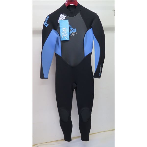 Womens Thermolite Fullsuit Wetsuit 3/2mm, Black/Acid Blue, Size 8