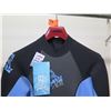 Image 2 : Womens Thermolite Fullsuit Wetsuit 3/2mm, Black/Acid Blue, Size 8