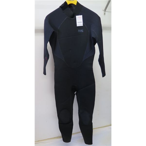 Mens Infiniti Limited Back Zip Fullsuit Wetsuit 3/2mm, Black, Size L