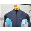 Image 2 : Womens Axis Front Zip Long Sleeve Boy Cut Spring Wetsuit 1.5/1mm, Gunmetal/Pistachio, Size 8