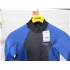 Image 2 : Womens Axis Fullsuit Wetsuit 3/2mm, Faint Blue/Black, Size 8