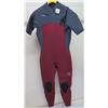 Image 1 : Mens CompX Short Sleeve Fullsuit Wetsuit 2mm, Chili Pepper/Gunmetal, Size L