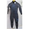Image 1 : Youth Axis Back Zip Fullsuit Wetsuit 5/4mm, Jet Black/ Black, Size 12