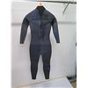 Image 5 : Youth Axis Back Zip Fullsuit Wetsuit 5/4mm, Jet Black/ Black, Size 12