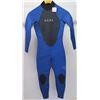 Image 1 : Youth Axis Flatlock Back Zip Fullsuit Wetsuit 3/2mm, Faint Blue, Size 12