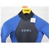 Image 2 : Youth Axis Flatlock Back Zip Fullsuit Wetsuit 3/2mm, Faint Blue, Size 12