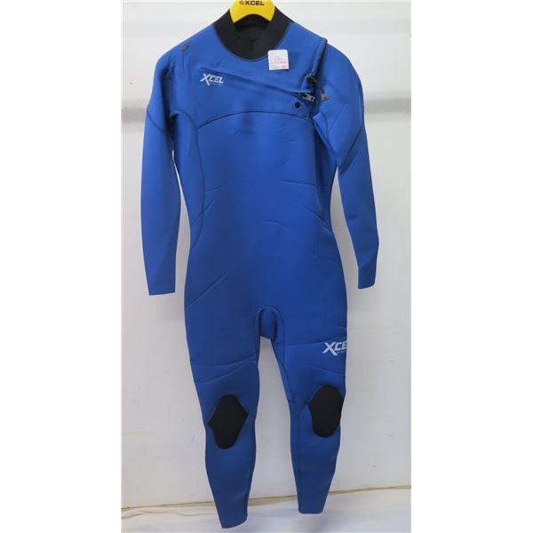 Mens Comp Fullsuit Wetsuit 3/2mm, Faint Blue, Size L