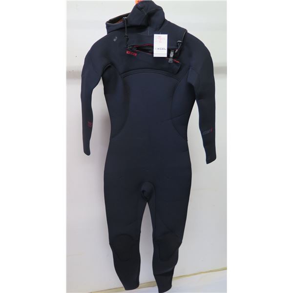 Womens CompX Hooded Fullsuit Wetsuit 4.5/3.5mm, Black, Size 8