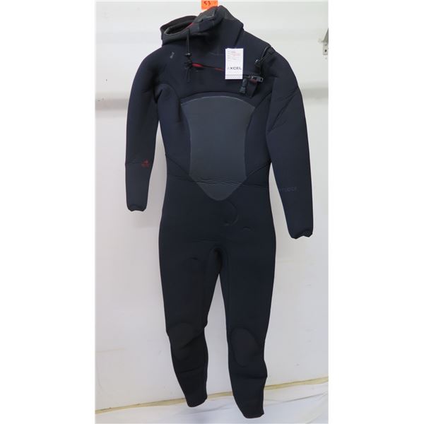 Womens Drylock Hooded Fullsuit Wetsuit 6/5mm, Black, Size 8