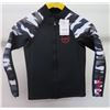 Image 1 : Youth Axis Long Sleeve Front Zip Jacket 2/1mm, Black/Snow Camo, Size  12