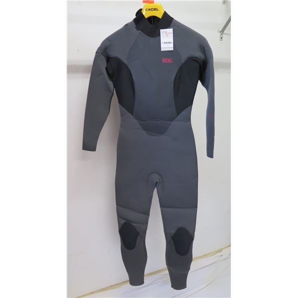 Womens Axis X Back Zip Fullsuit Wetsuit 4/3mm, Black, Size 8