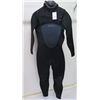 Image 1 : Mens Axis Hooded Fullsuit Wetsuit 5/4mm, Black, Size L