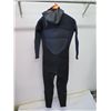 Image 5 : Mens Infiniti Hooded Fullsuit Wetsuit 5/4mm, Black, Size L