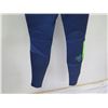 Image 8 : Youth Axis Back Zip Fullsuit Wetsuit 4/3mm, Ink Blue/Fl Lime, Size 12