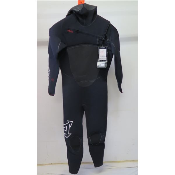 Mens Drylock X Hooded Fullsuit Wetsuit 5/4mm, Black, Size L