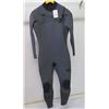 Image 1 : Mens Comp Fullsuit Wetsuit 4/3mm, Jet Black/Black, Size L