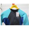 Image 2 : Womens Axis Long Sleeve Front Zip Jacket 1.5/1mm, Black/Blue, Size 8