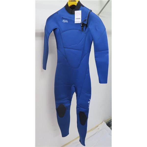 Youth Comp Fullsuit Wetsuit 5/4mm, Blue, Size 12