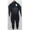 Image 1 : Mens Axis Hooded Fullsuit Wetsuit 5/4mm, Black, Size L