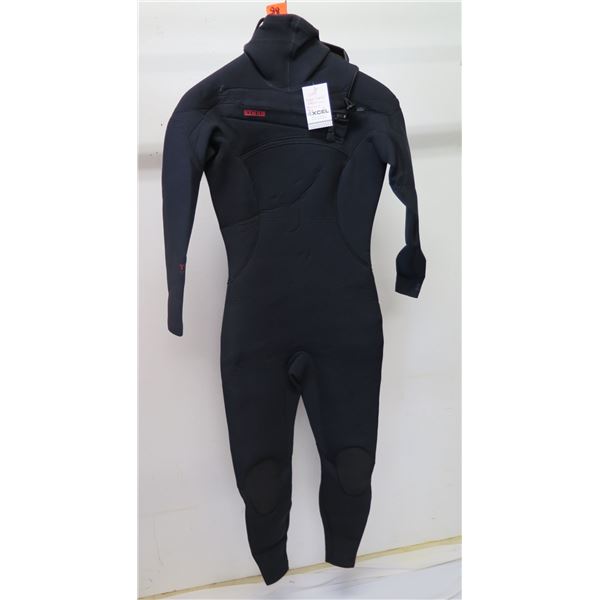 Mens CompX Hooded Fullsuit Wetsuit 4.5/3.5mm, Black, Size L